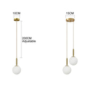 Modern Led Glass Ball Chandelier Lights