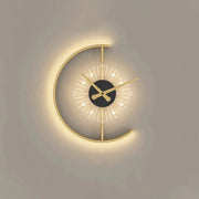 Luxurious Bedside Lamp with Clock