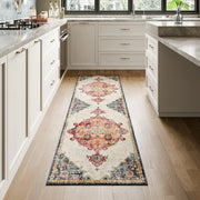Dripex 2x8 Runner Rug Machine Washable Non Slip Area RugBoho Kitchen Runner Rug No Pile Lightweight Vintage Rug Floor Carpet for Entryway Hallway Kitchen and CorridorMulti