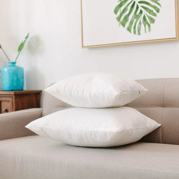 Cotton Feather Velvet Pillow