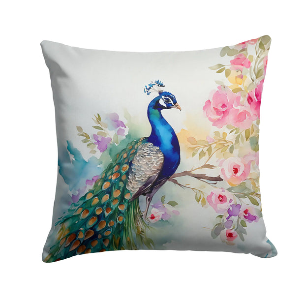 Peacock Throw Pillow