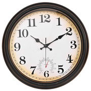 Yoiolclc Large Wall Clock 16 Inch Silent Non-Ticking Vintage Wall Clocks Battery Operated for Living Room Kitchen Home(Bronze)